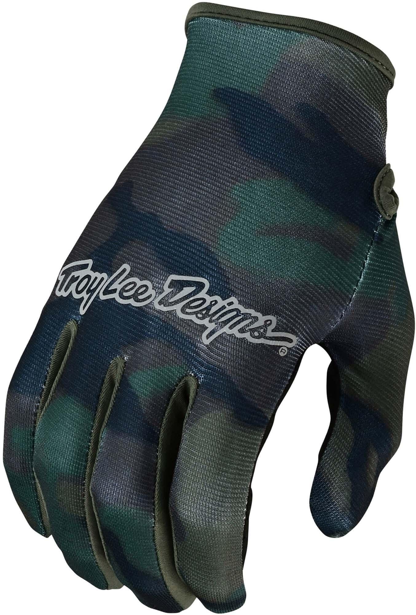 Troy Lee Designs Flowline Gloves - Brushed Camo Army