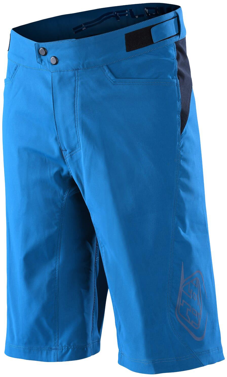 Troy Lee Designs Flowline Short Shell Mtb Baggy Shorts - Solid Slate Blue