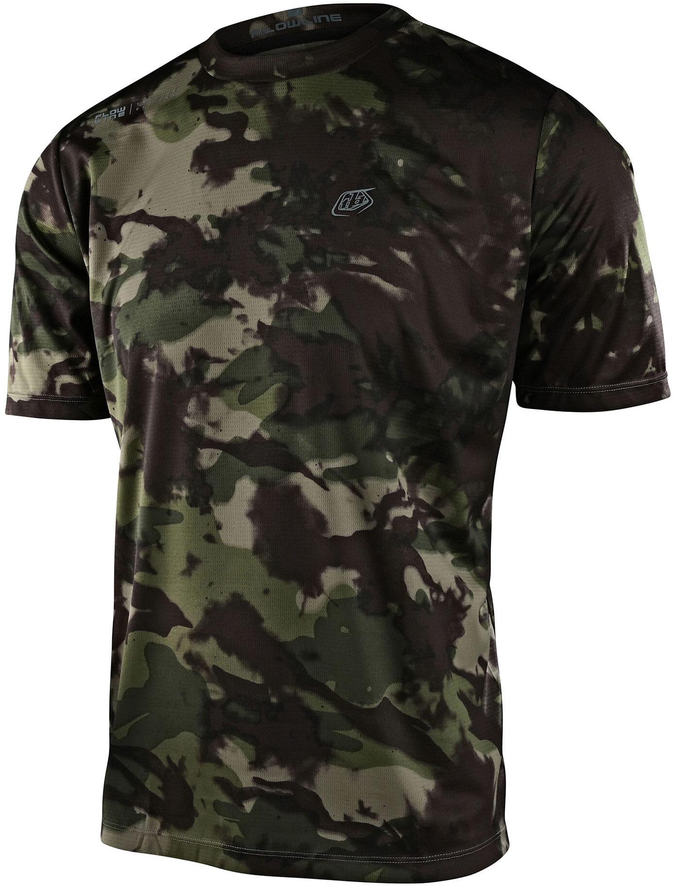 Troy Lee Designs Flowline Short Sleeve Jersey - Covert Army Green