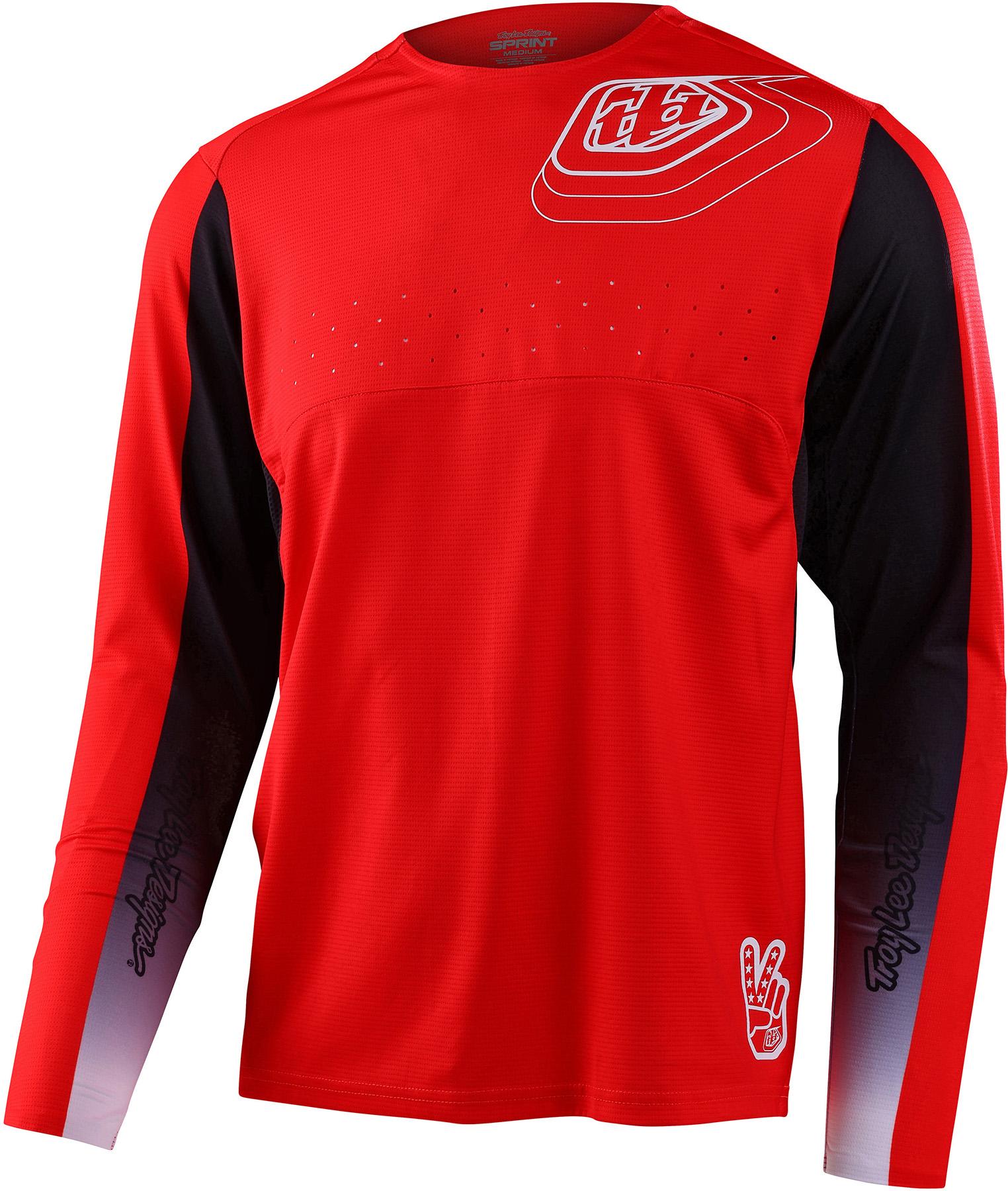 Troy Lee Designs Sprint Ritcher Cycling Jersey - Race Red