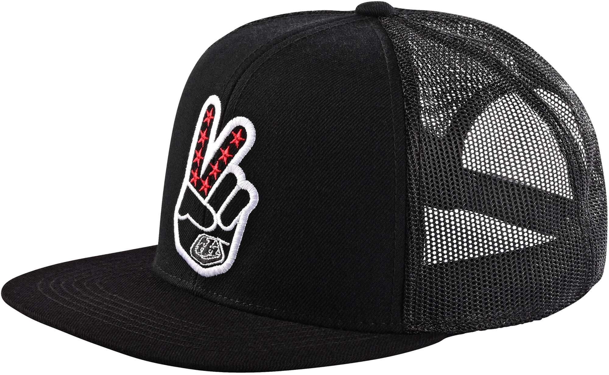 Troy Lee Designs Trucker Snapback Hat - Peace Out Black