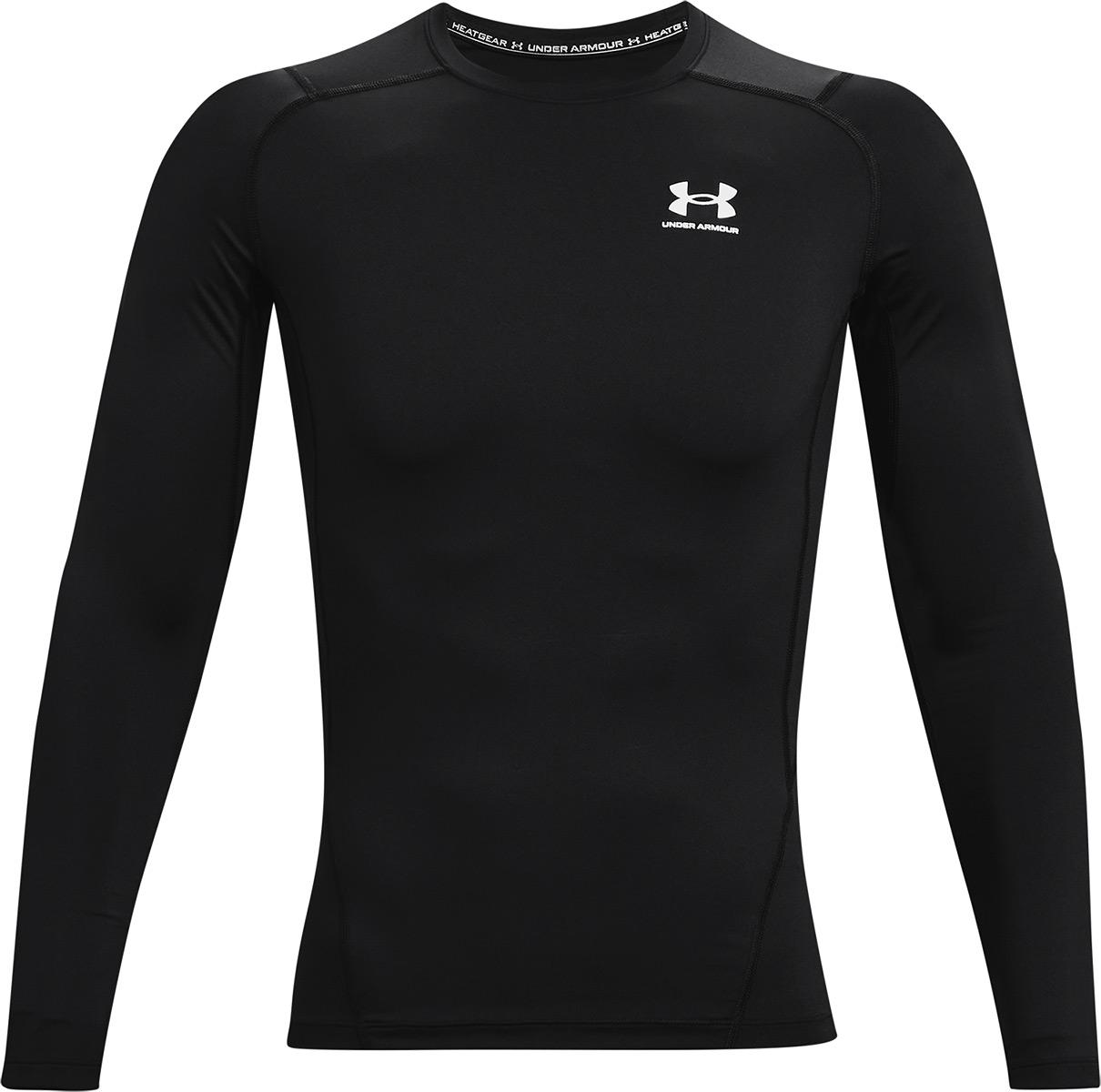 Under Armour Heatgear Armour Long Sleeve Compression Top - Black/white