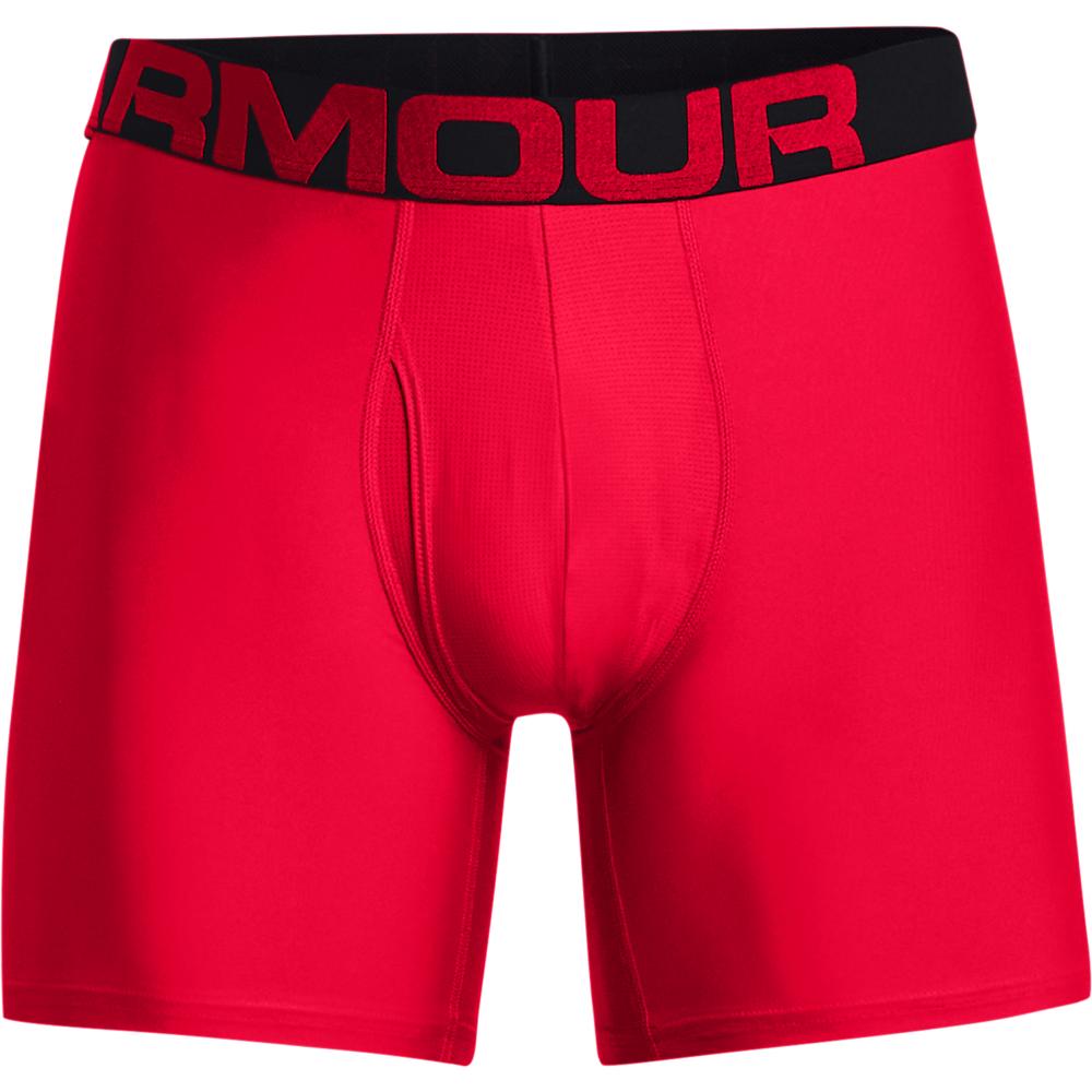 Under Armour Tech 6in 2 Pack - Red/black