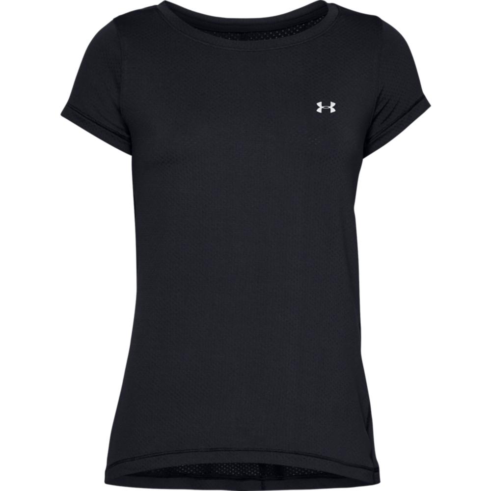 Under Armour Womens Heatgear Armour Short Sleeve Gym Top - Black