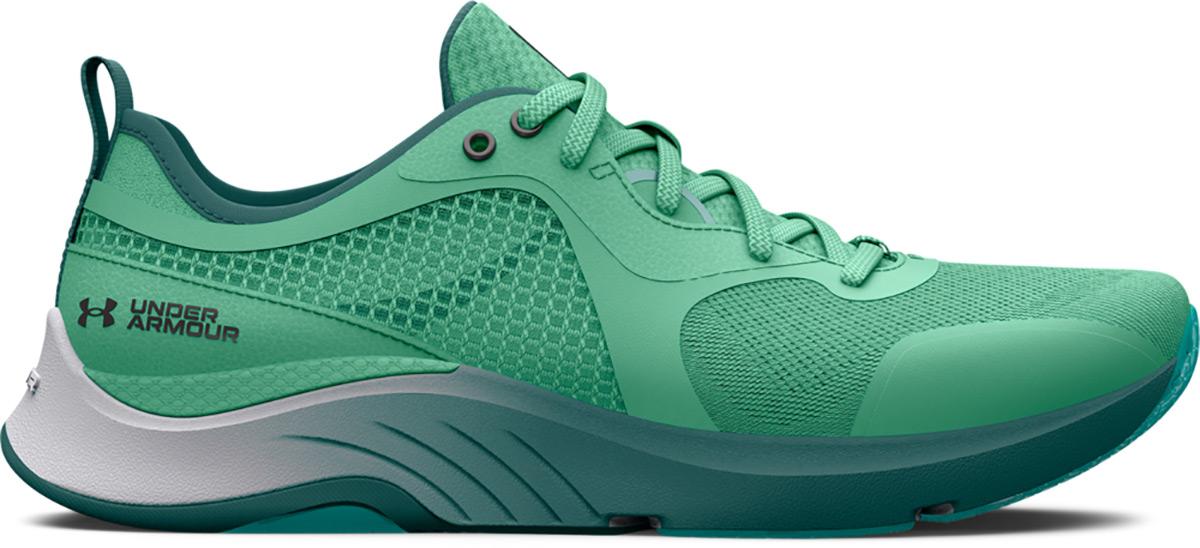Under Armour Womens Hovr Omnia Gym Shoes - Green Breeze/coastal Teal/metallic Ash Taupe