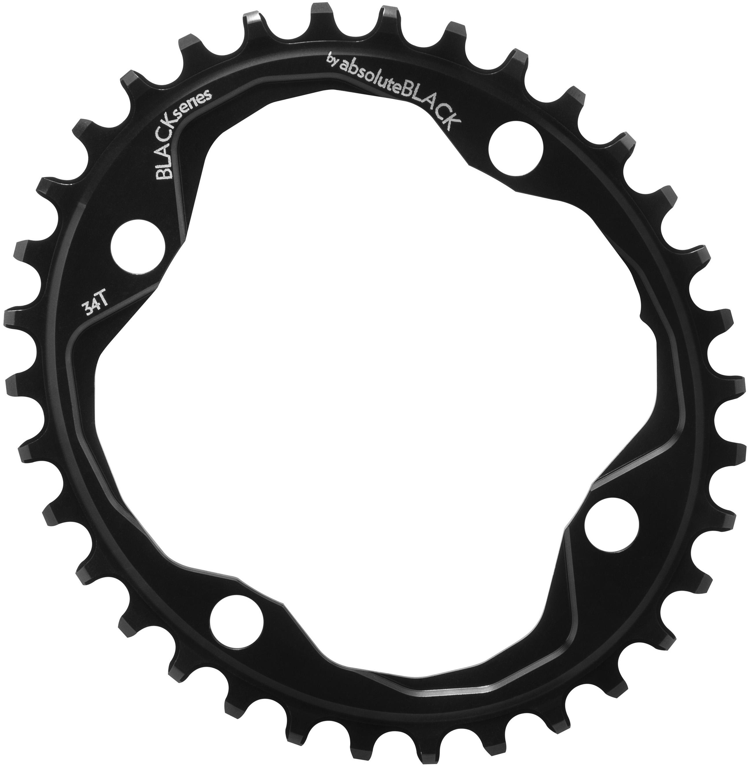 Black By Absolutebla Narrow Wide Oval Chainring
