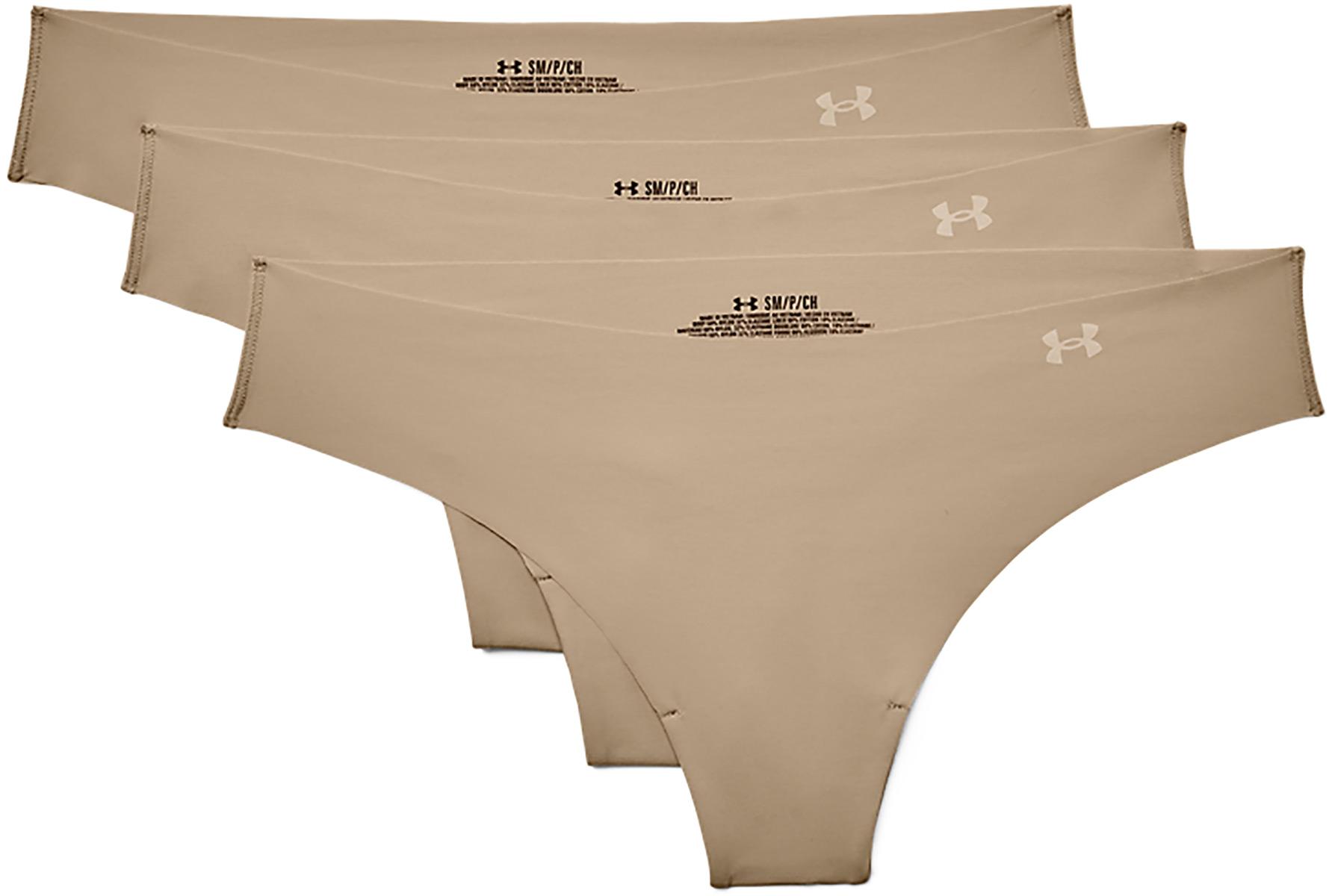 Under Armour Womens Ps Thong 3pack - Beige/beige/white