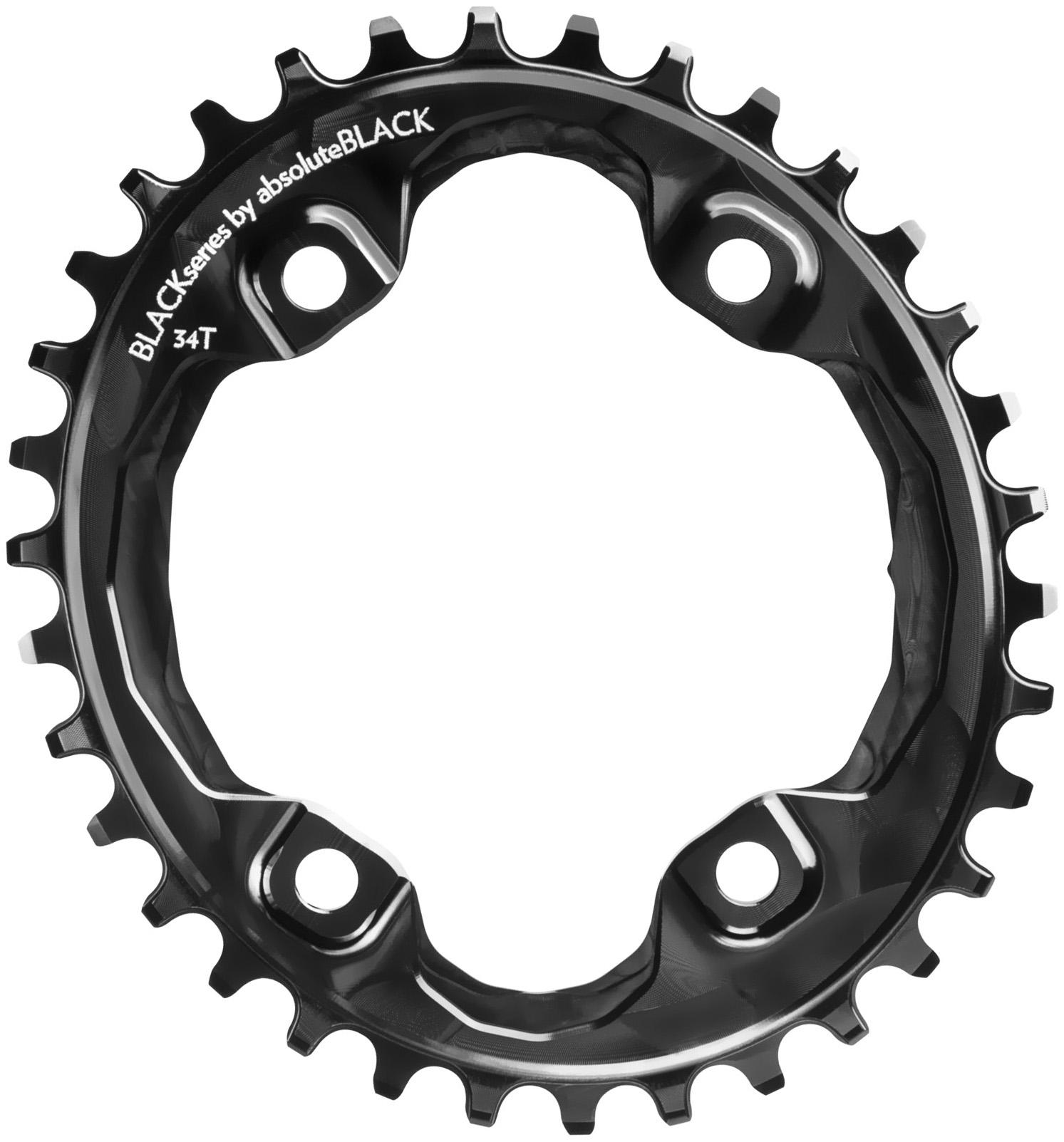 Black By Absolutebla Narrow Wide Oval Xt M8000 Chainring