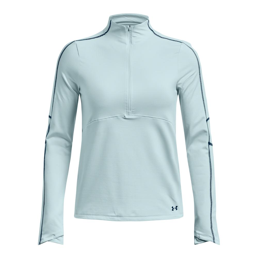 Under Armour Womens Train Cold Weather Half Zip Running Top - Fuse Teal/petrol Blue