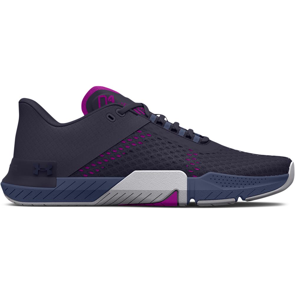 Under Armour Womens Tribase Reign 4 Training Shoes - Tempered Steel/strobe/midnight Navy