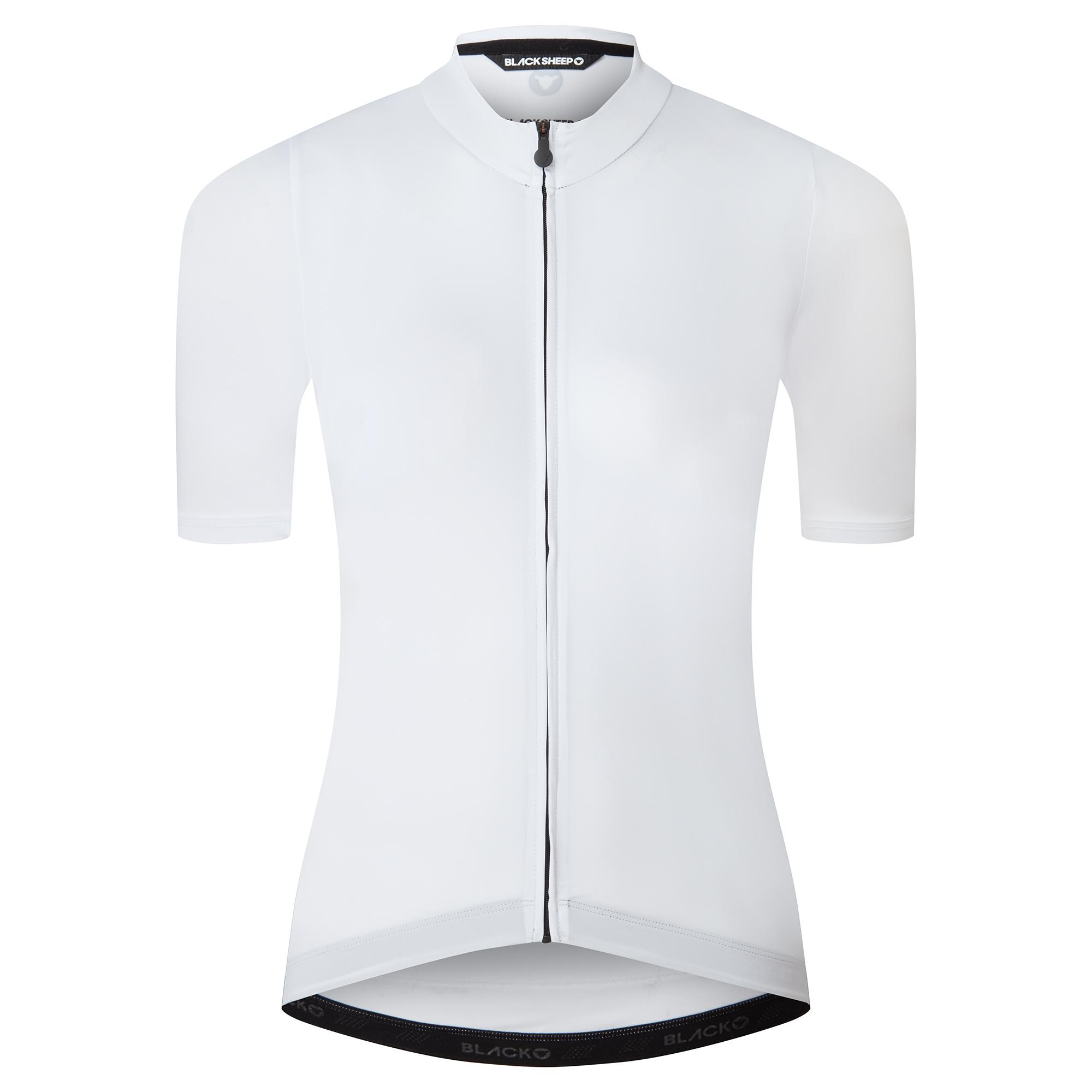 Black Sheep Cycling Womens Essentials Team Cycling Jersey - White