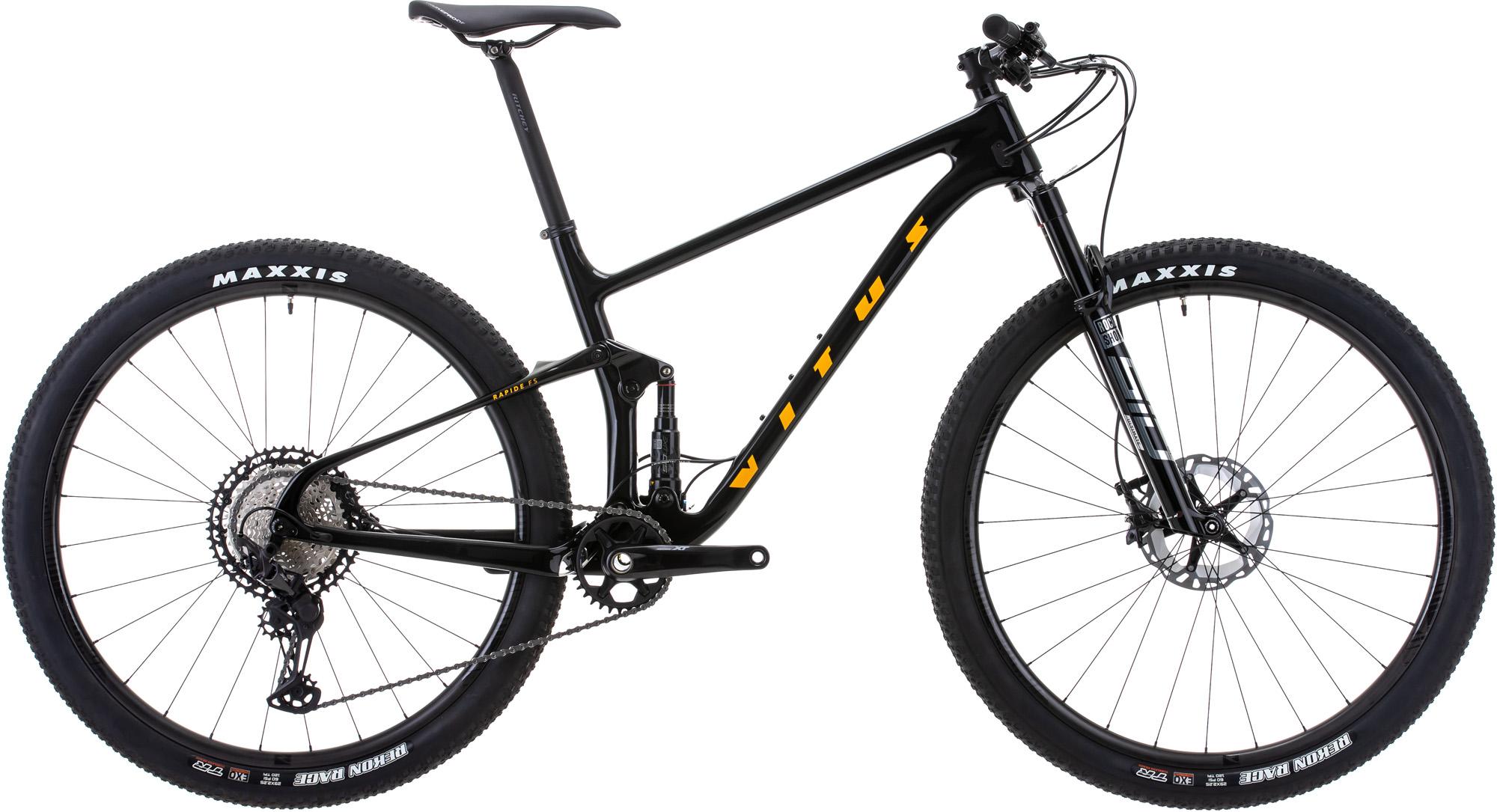 Vitus Rapide Fs Crx Mountain Bike - Black/mango