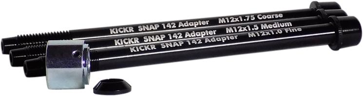 Wahoo Kickr Snap 12x142mm Thru Axle Adapter Kit - Black