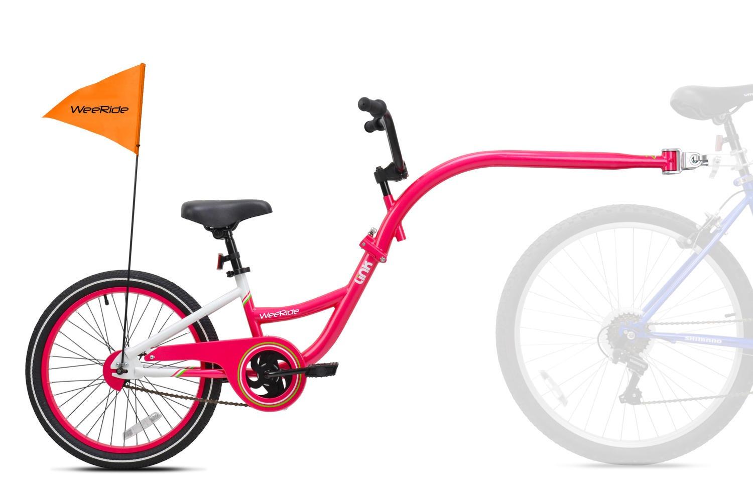 Weeride Tagalong Link Trailer Bike - Pink