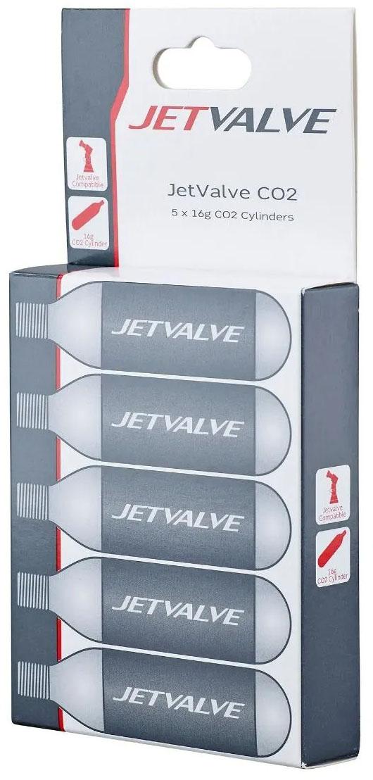 Weldtite Jetvalve 16g Co2 Cyclinders - Silver