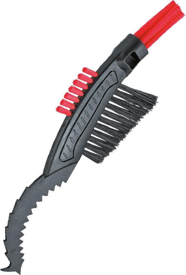 Weldtite Sprocket Cleaning Brush - Black/red