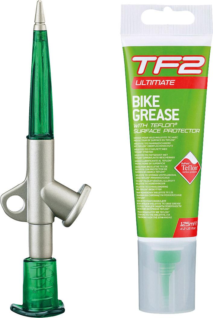 Weldtite Tf2 Grease Gun With Teflon Bike Grease - Pink