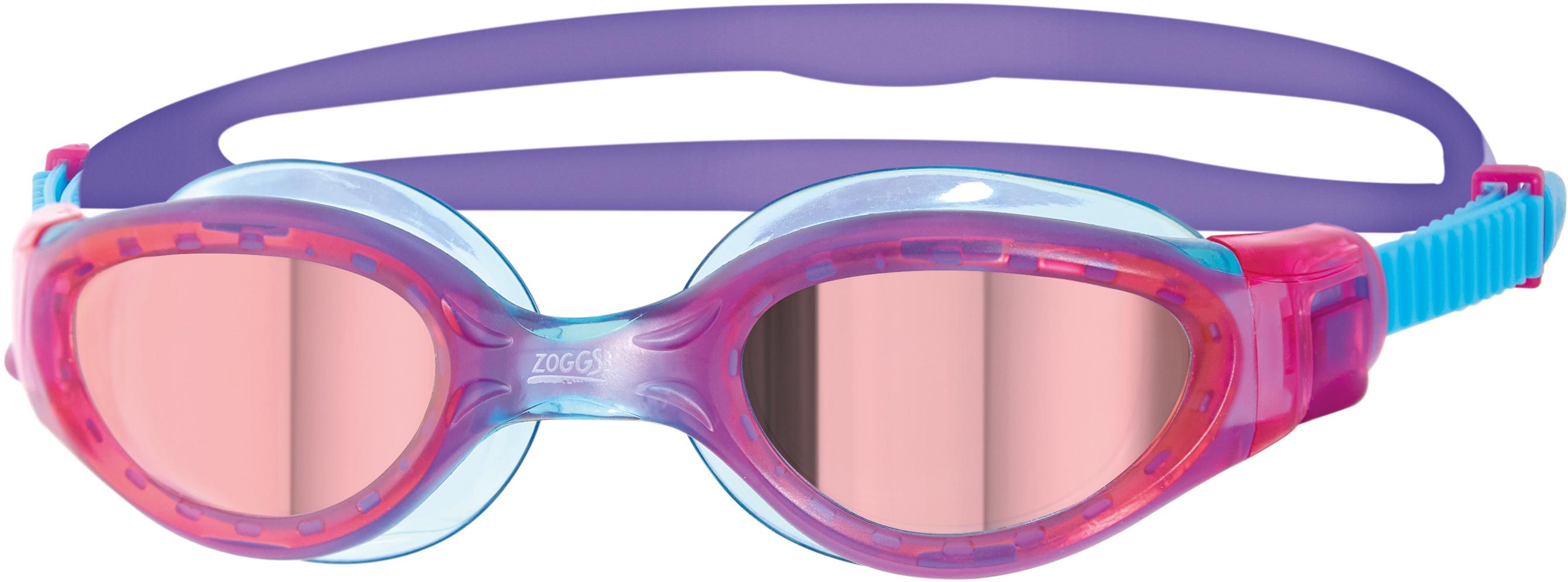 Zoggs Junior Phantom Elite Mir Goggle - Pink/purple/mirror