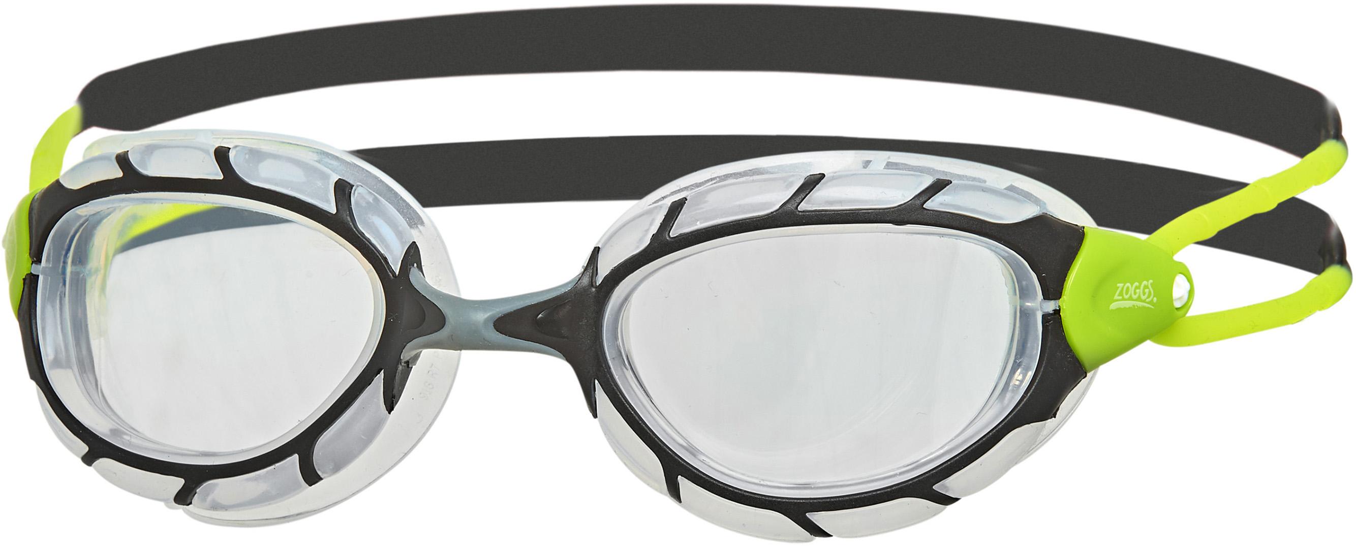 Zoggs Predator Goggle (clear Lens) - Clear/black/lime