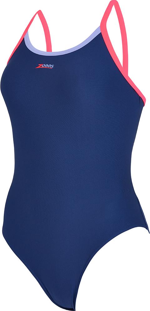 Zoggs Womens Cannon Strikeback Swimsuit - Navy/purple/red