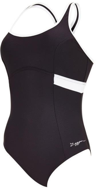 Zoggs Womens Dakota Crossback Swimsuit - Black/white