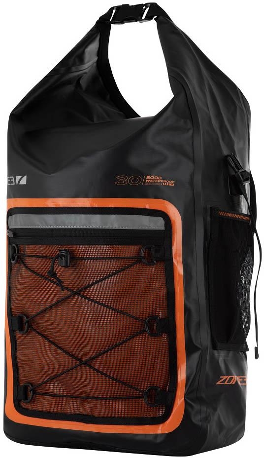 Zone3 30l Open Water Dry Bag Tech Backpack - Black