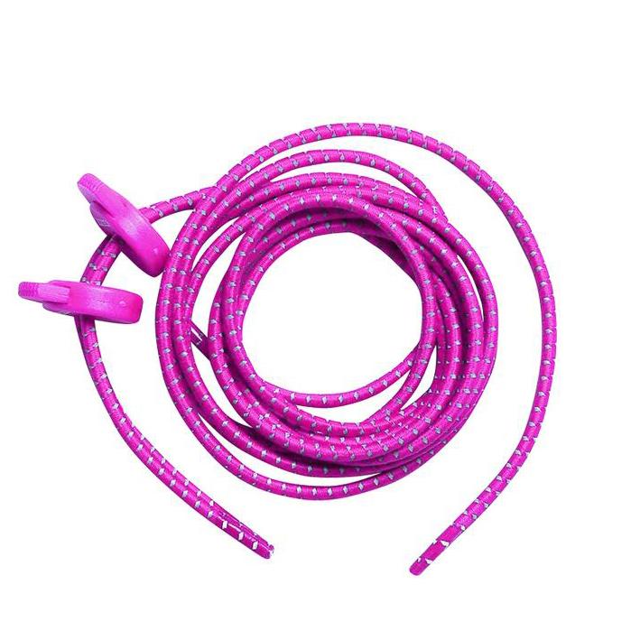 Zone3 Elastic Lock Laces - Pink