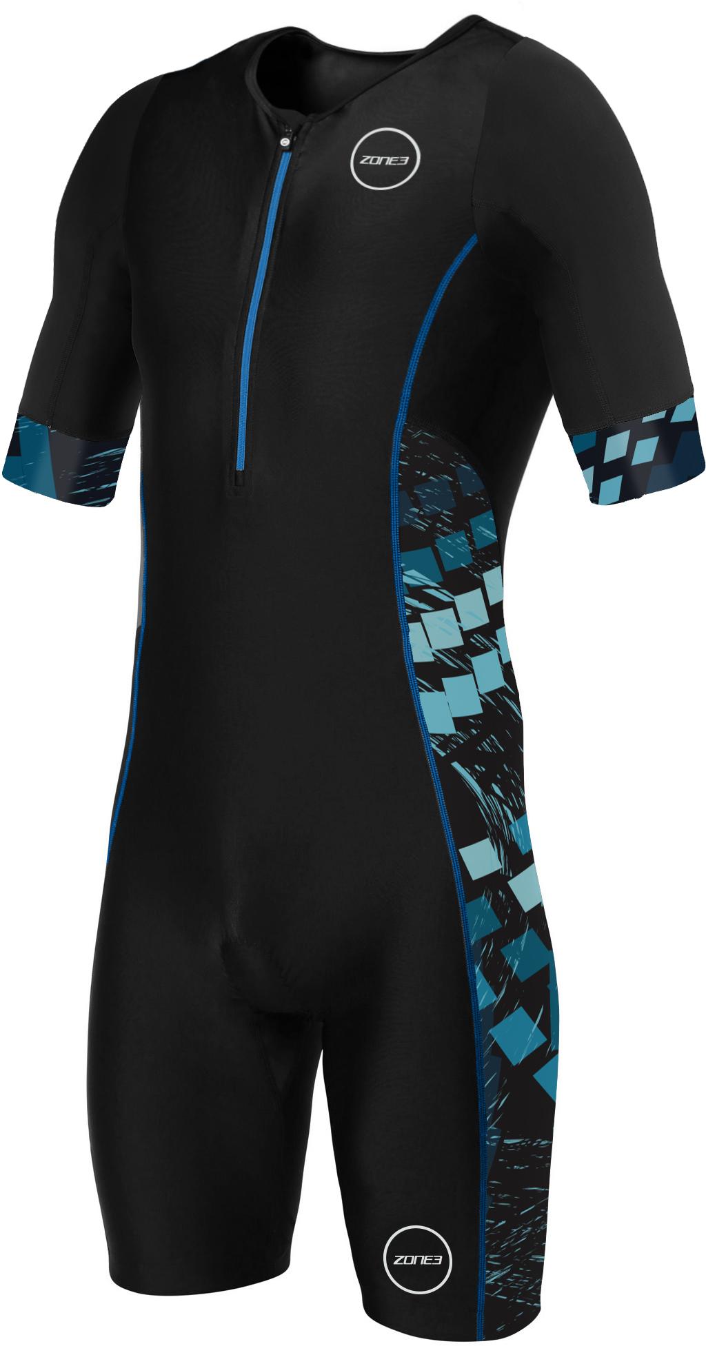 Zone3 Mens Activate+ Short Sleeve Exclusive - Black/blue