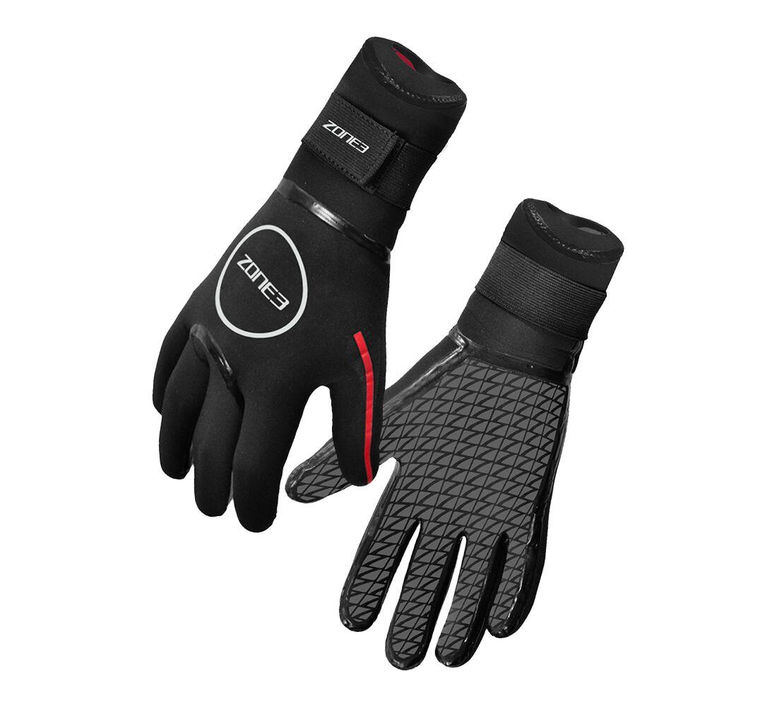 Zone3 Neoprene Heat-tech Warmth Swim Gloves - Black