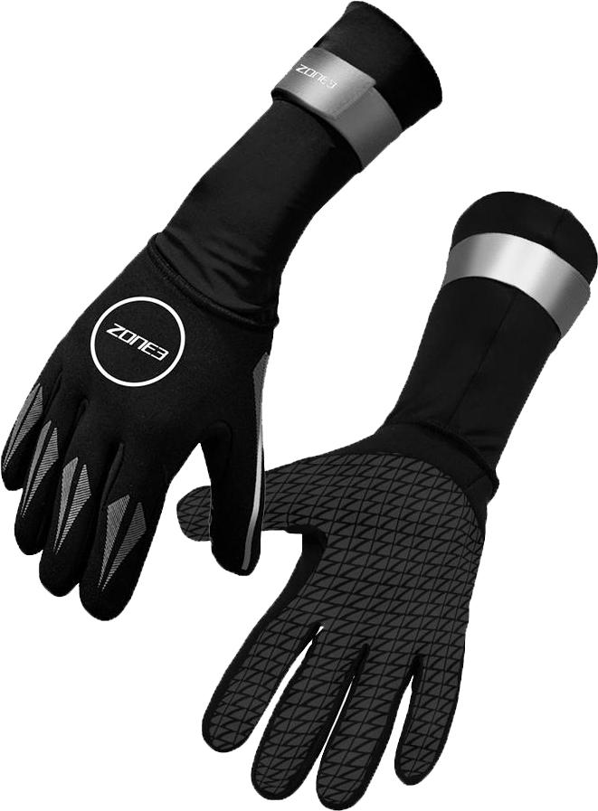 Zone3 Neoprene Swim Gloves - Black/grey
