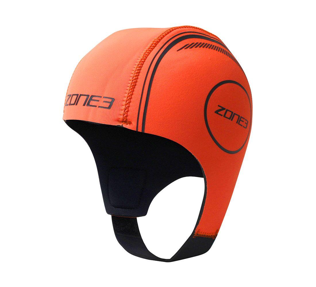 Zone3 Neoprene Swimming Cap - Hi Vis Orange