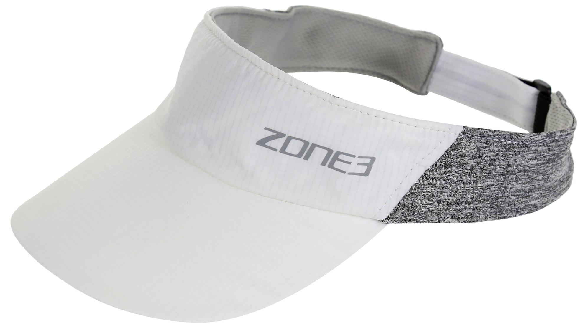 Zone3 Phantom Running Visor - White/charcoal Marl/reflective Silver