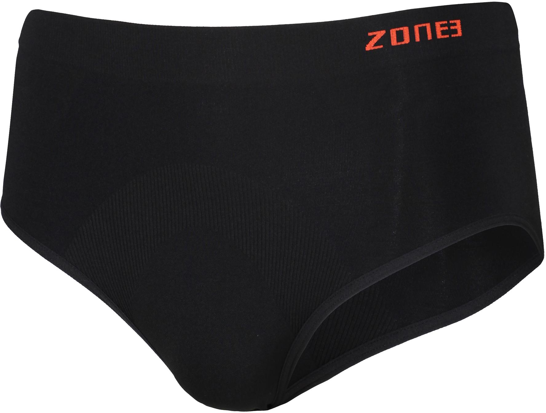 Zone3 Seamless Support Briefs - Black/orange
