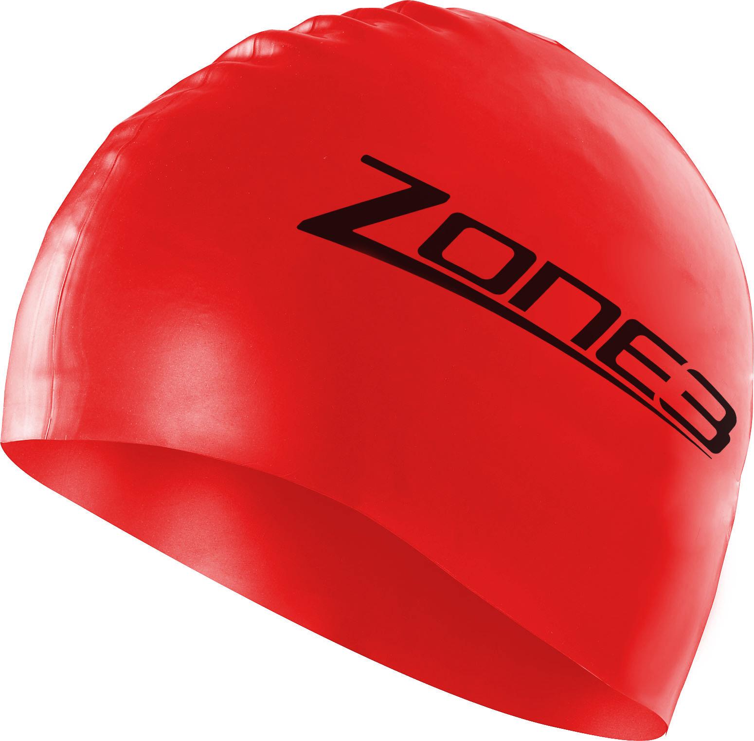 Zone3 Silicone Swimming Cap - Red