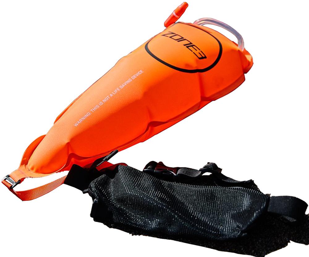 Zone3 Swim Safety Belt With Tow Float Pouch - Hi Vis Orange