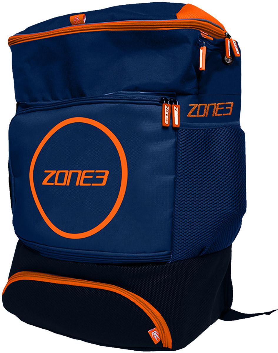 Zone3 Triathlon Transition Bag - Navy/orange