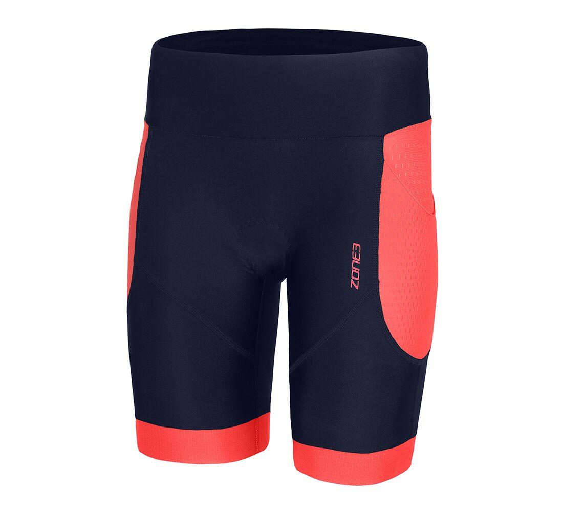 Zone3 Womens Aquaflo Plus Shorts - Navy/coral