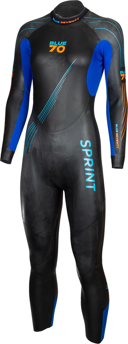 Blueseventy Womens Sprint Wetsuit - Black/blue