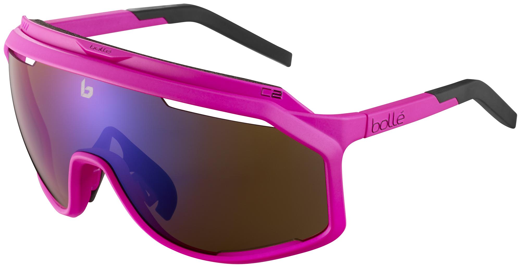 Bolle Cronoshield Matte Pink Sunglasses - Matte Brown/pink/blue