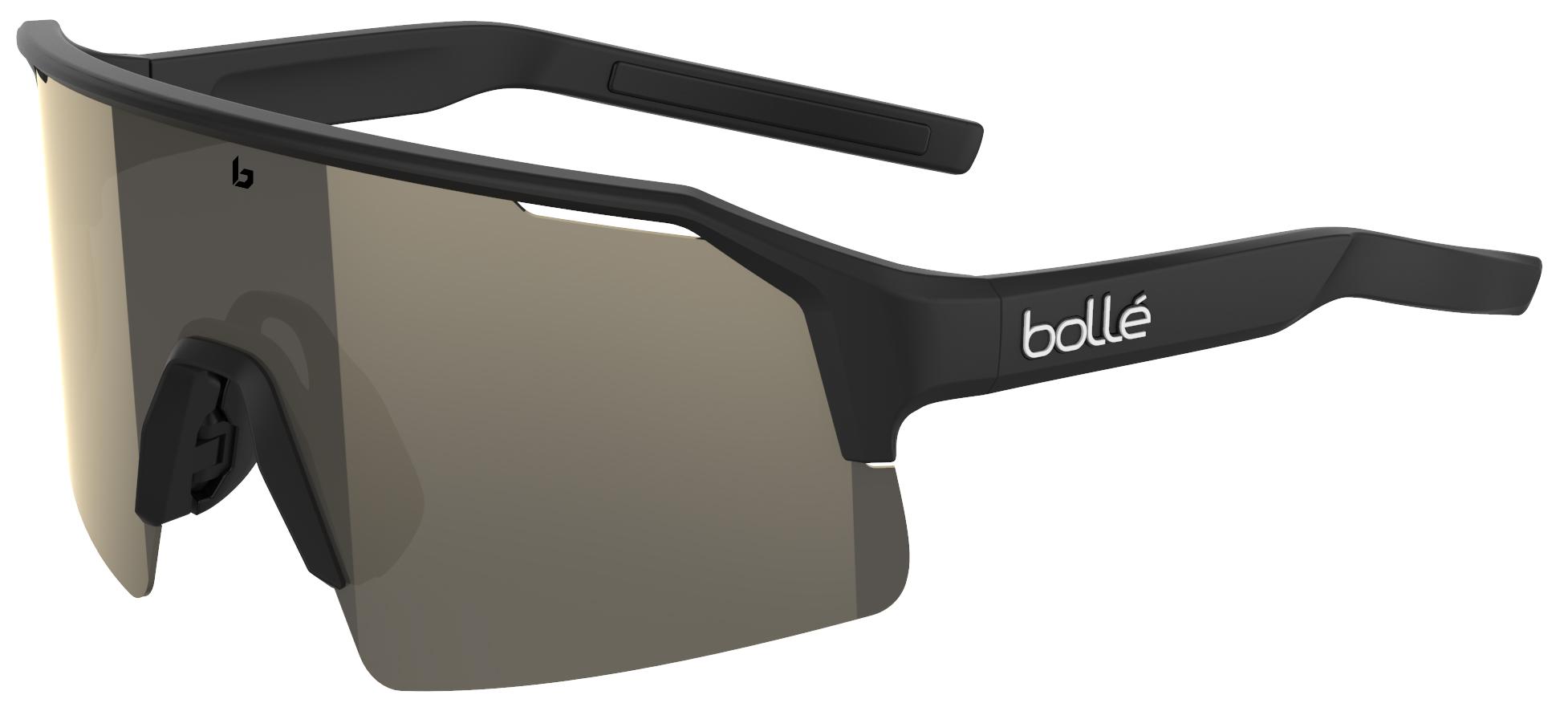 Bolle C-shifter Grey Gold Mirror Lens Sunglasses - Matte Black/gold