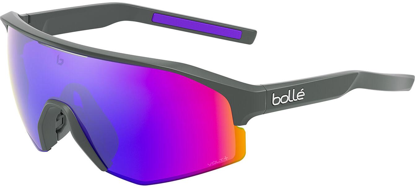 Bolle Lightshifter Titanium Matte Polarized Sunglasses - Grey/titanium/matte