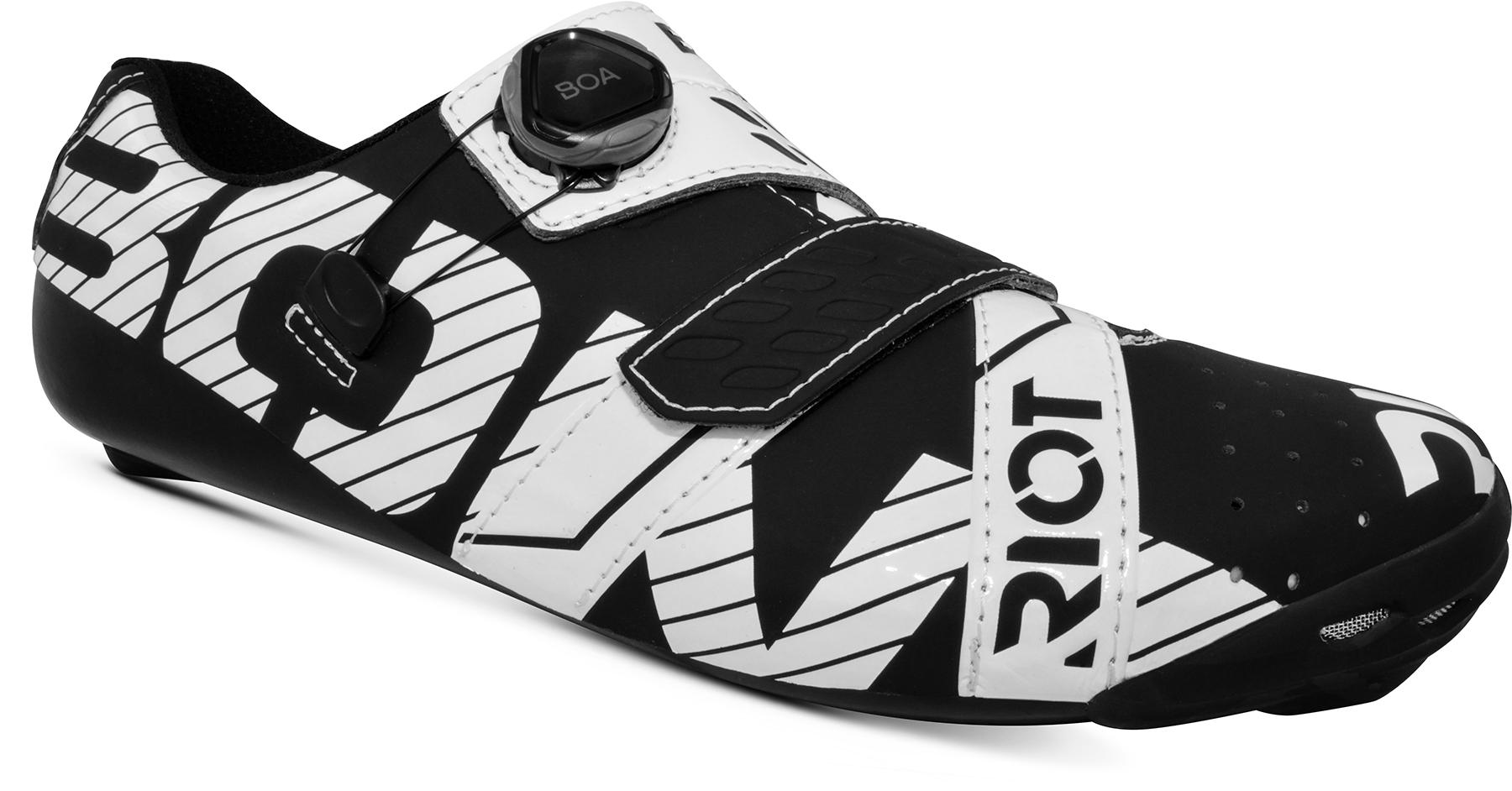 Bont Riot Road Plus Cycling Shoes (wide Fit) - Black/white