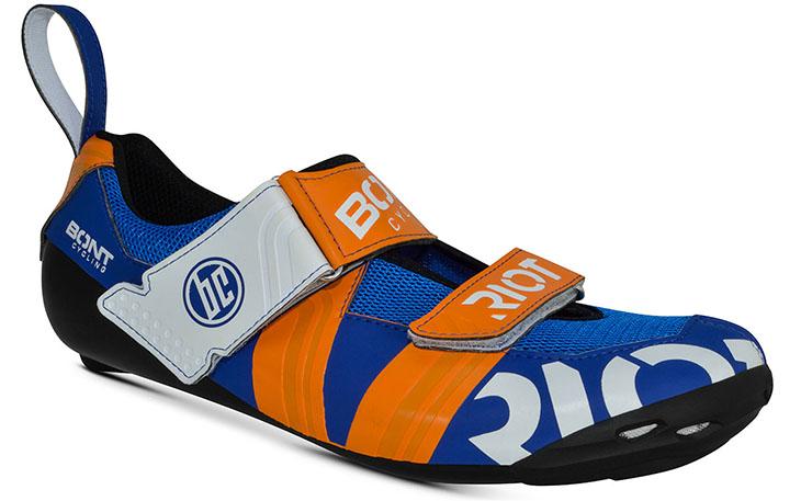 Bont Riot Tr+ Triathlon Shoe - Blue/orange