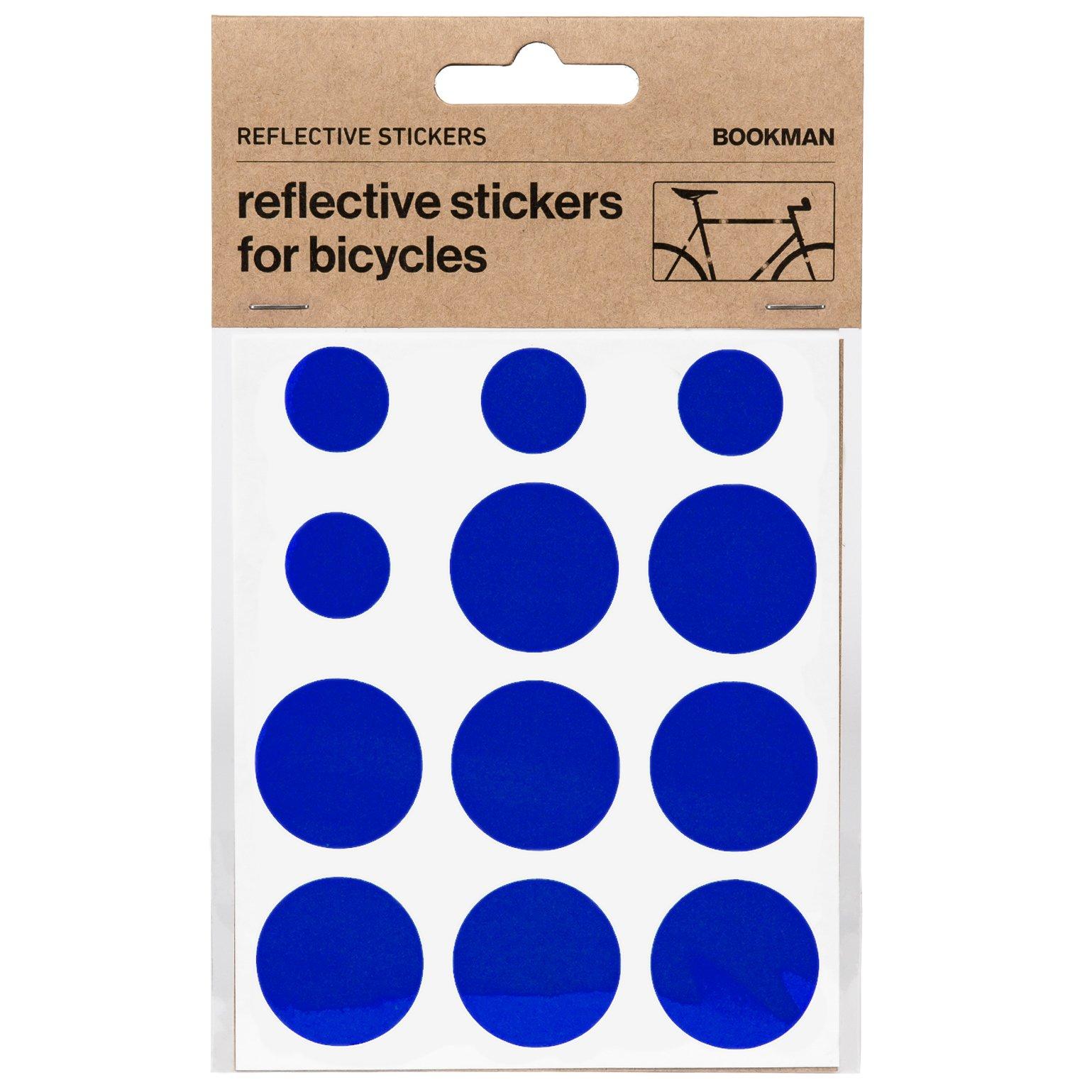 Bookman Reflective Stickers - Blue