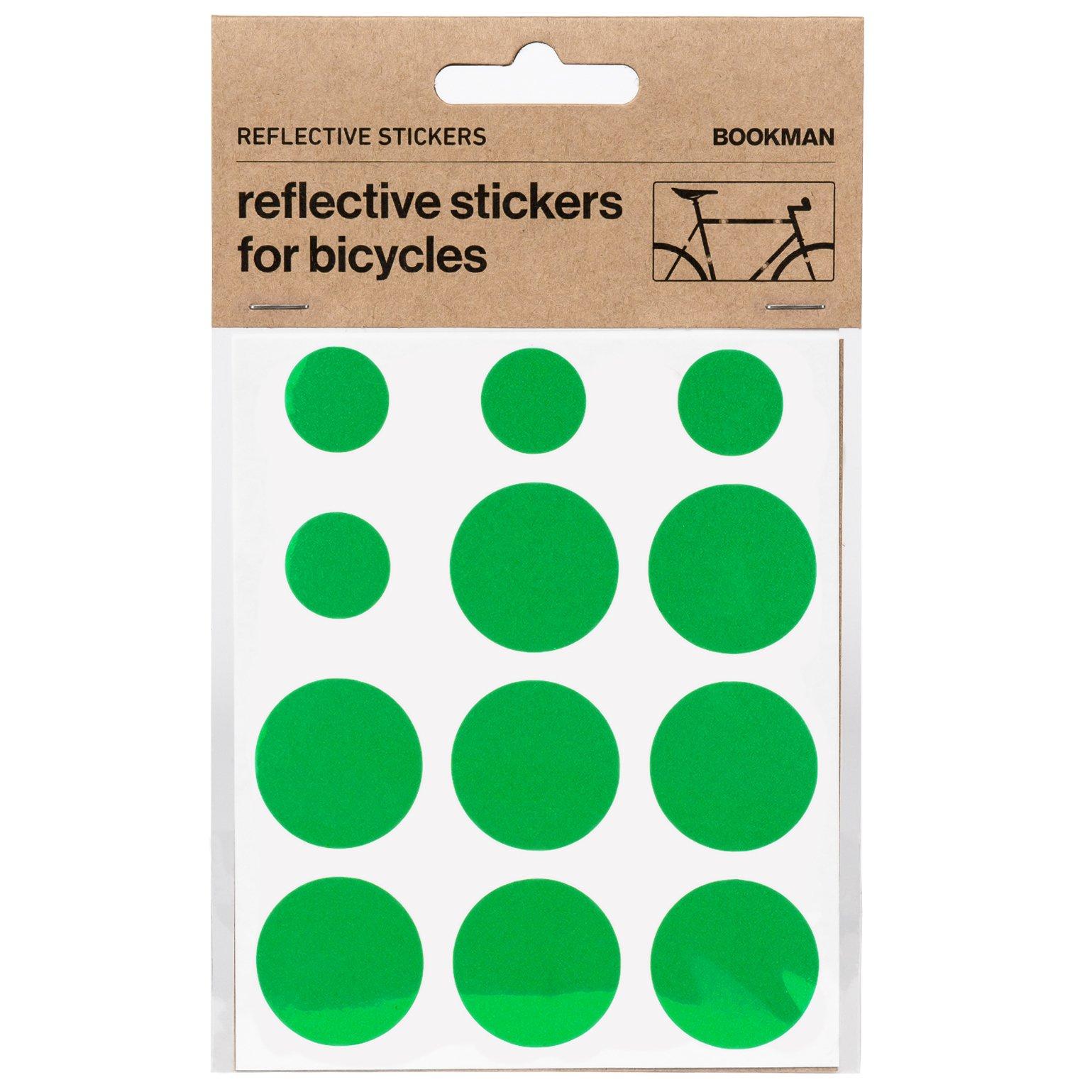 Bookman Reflective Stickers - Green