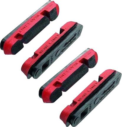 Campagnolo Carbon Pack Of 4 Caliper Inserts - Black