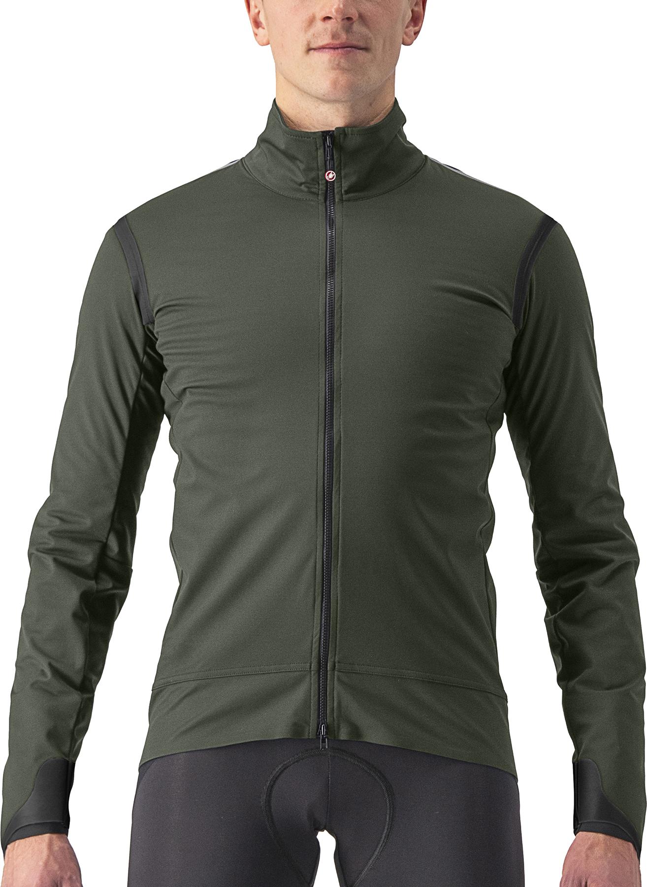 Castelli Alpha Ultimate Insulated Jacket - Military Green/black/electric Lime