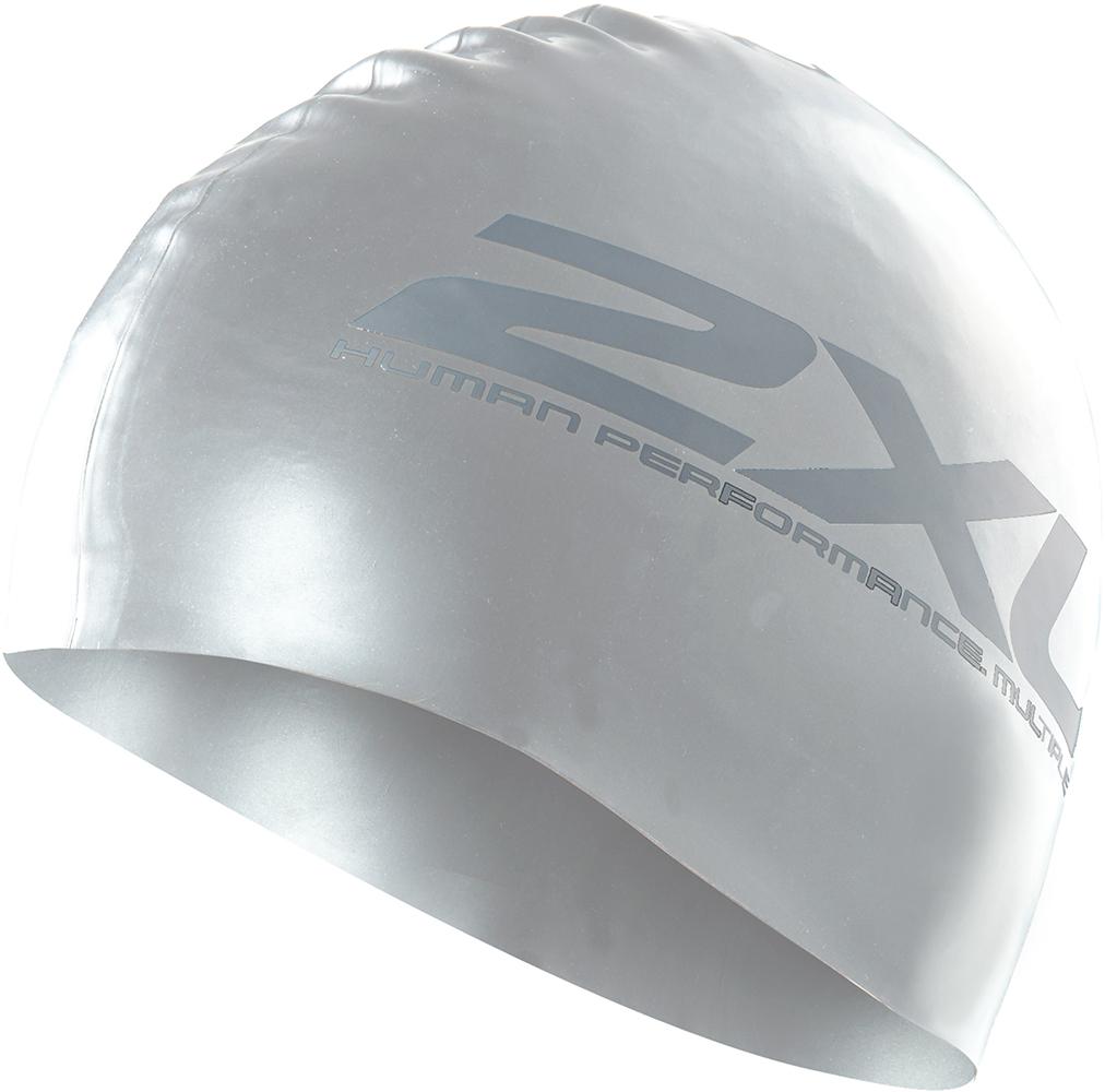 2xu Silicone Swim Cap - Silver