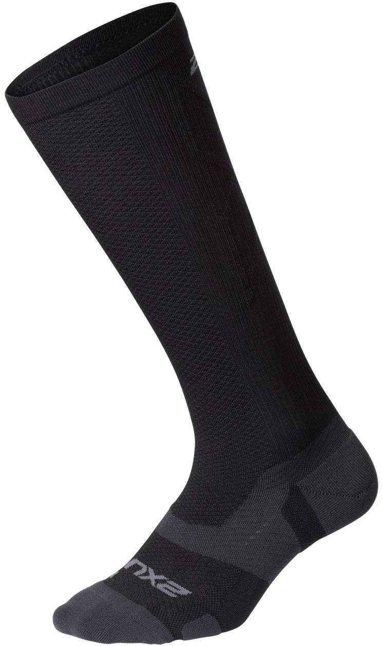 2xu Vectr Light Cushion Full Length Compression Socks - Black/titanium