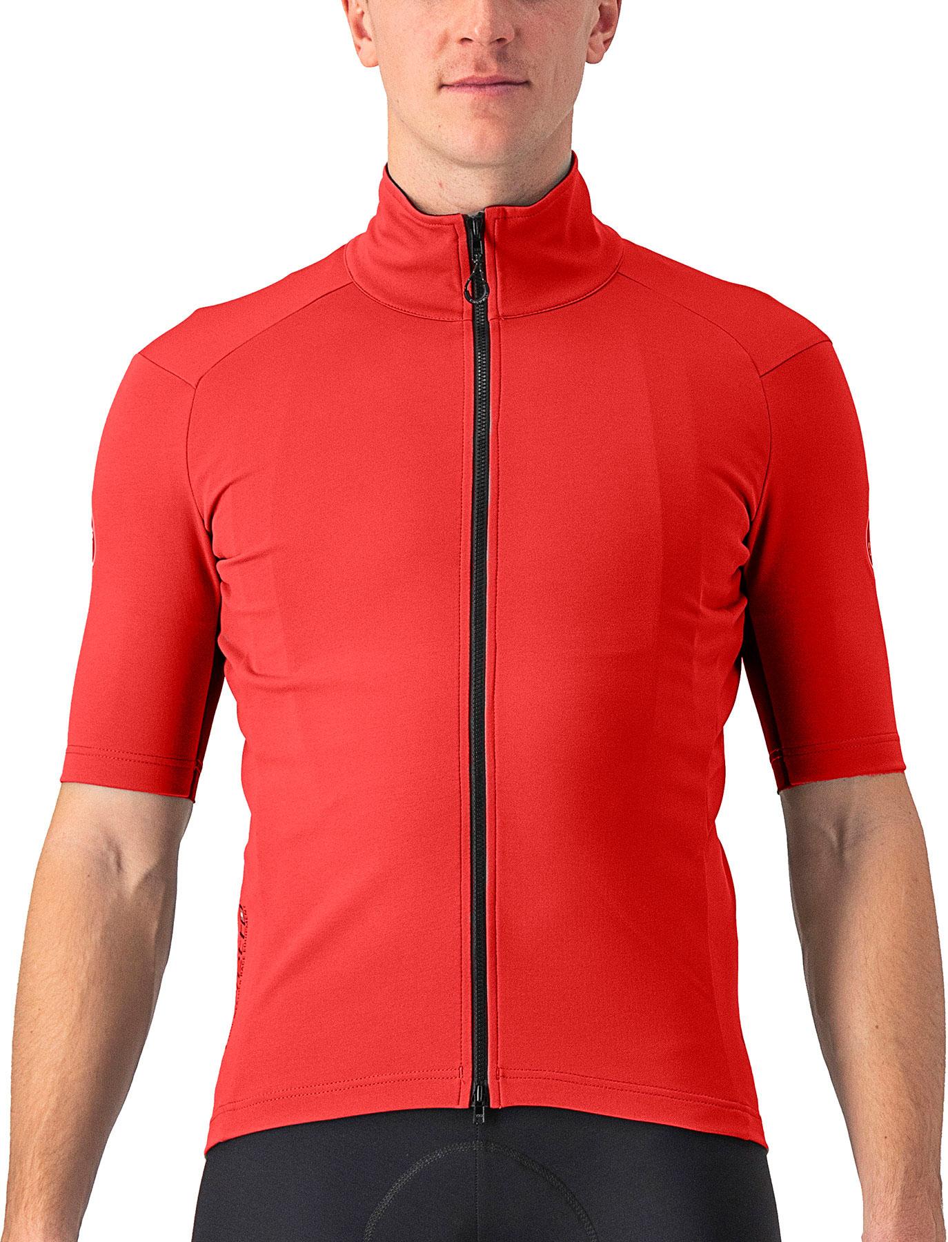 Castelli Perfetto Ros 2 Wind Jersey - Pompeian Red